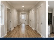 Illustrative freshly painted hallway